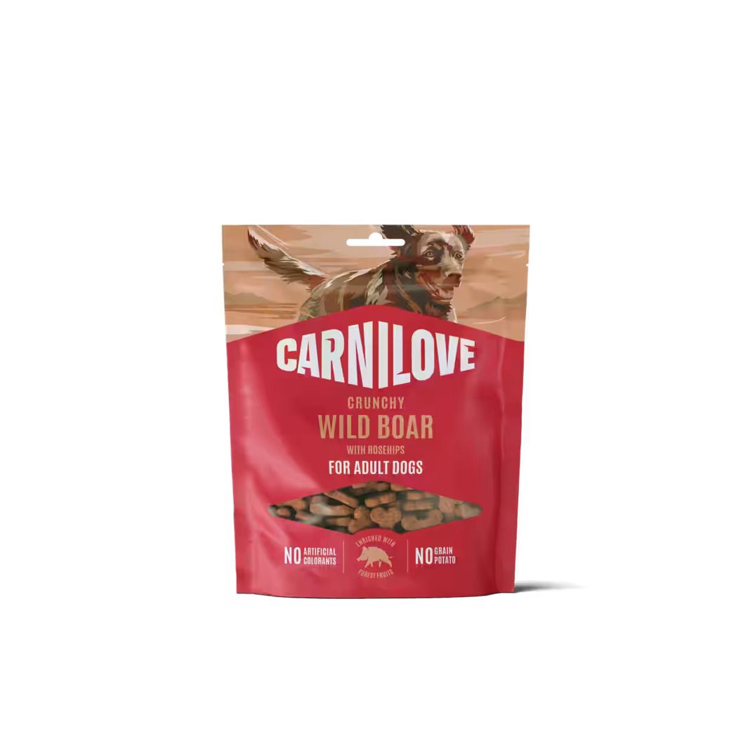 Carnilove Dog Crunchy Snack - Wildschwein mit Hagebutte | 8 x 200 g