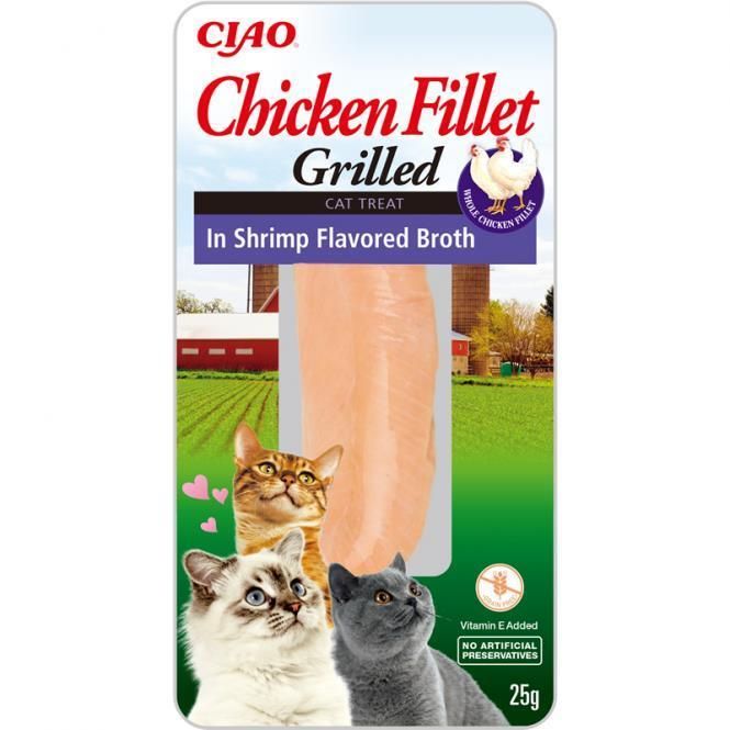 INABA Cat ChickenFillet Brühe mit Garnelen Geschmack
