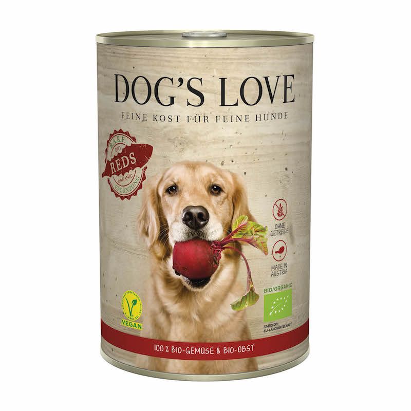 DOG'S LOVE Bio - Reds Vegan | 6 x 400 g