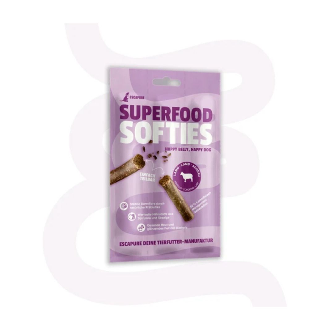 Escapure Superfood Softies Lamm | 25 x 33 g