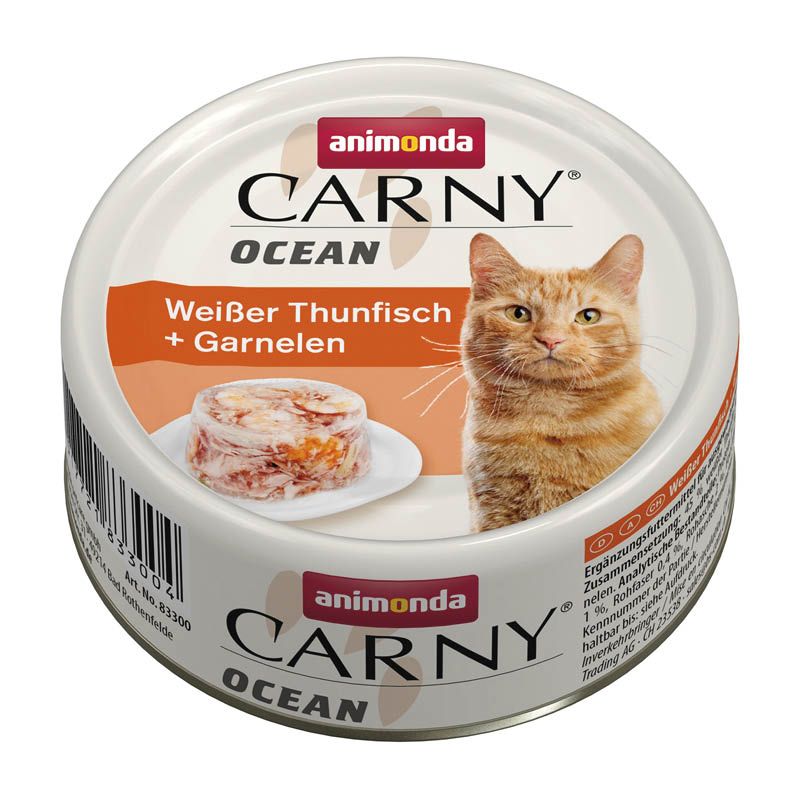 animonda Carny - Dose - Ocean - Weißer Thunfisch + Garnelen | 12 x 80 g