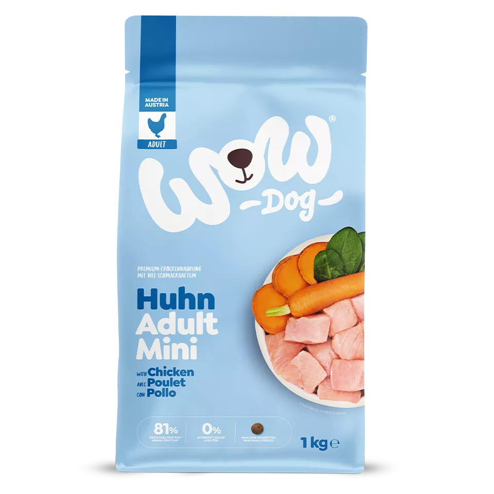 WOW DOG TROCKEN Minis ADULT Huhn