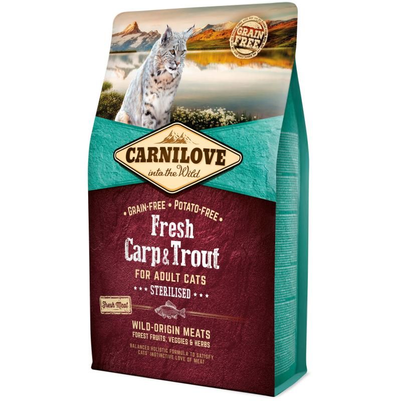 Carnilove Cat Adult Fresh - Karpfen & Forelle - Sterilisiert | 2 kg