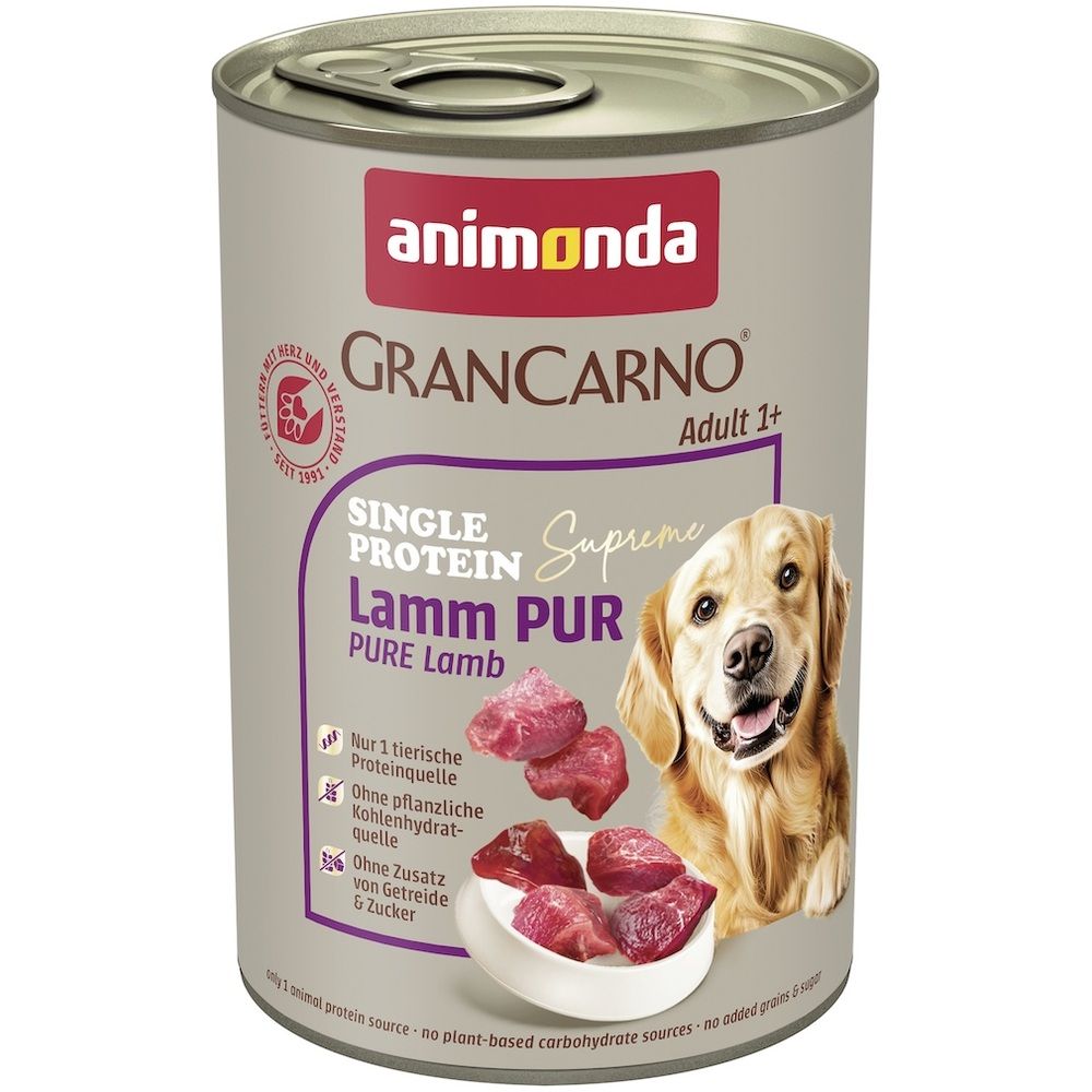 animonda GranCarno - Dose - Adult - Single Protein Supreme - Lamm pur | 6 x 400 g