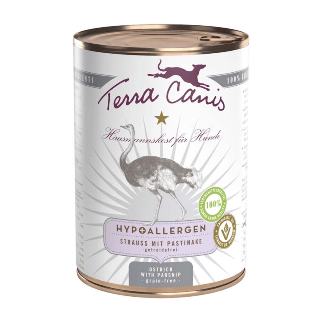 Terra Canis Hypoallergen - Strauß & Pastinake | 6 x 400 g