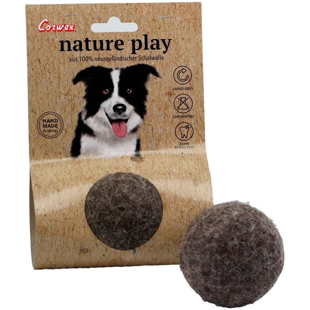 Corwex nature play Filzball, 100% neuseeländische Wolle | 6 cm