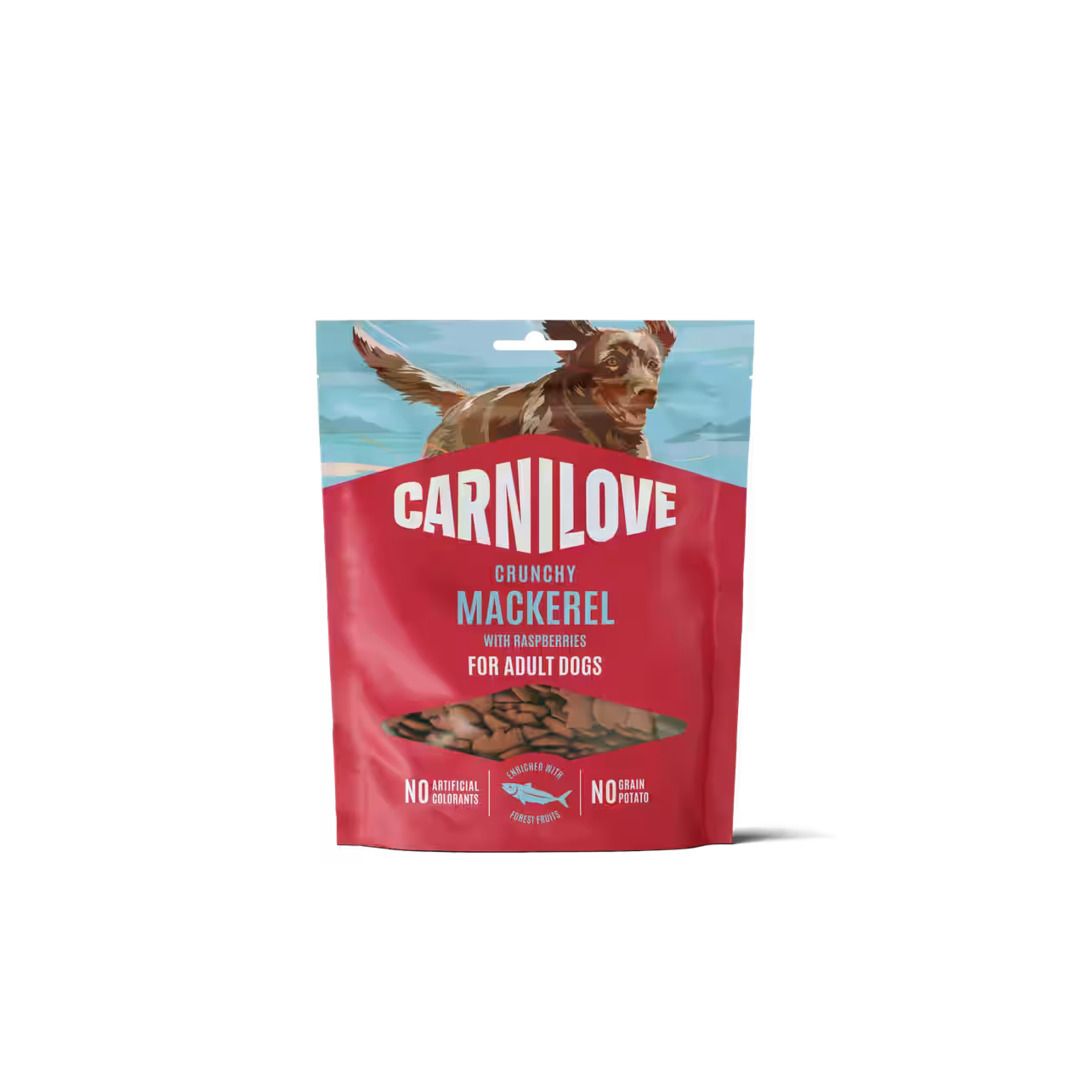 Carnilove Dog Crunchy Snack - Makrele mit Himbeere | 8 x 200 g