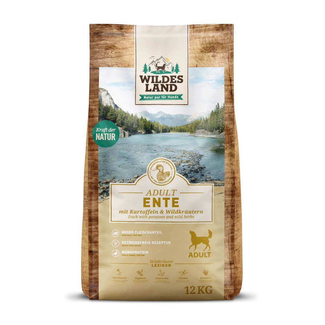 Wildes Land Classic Adult - Ente mit Kartoffeln und Wildkräutern | 12 kg