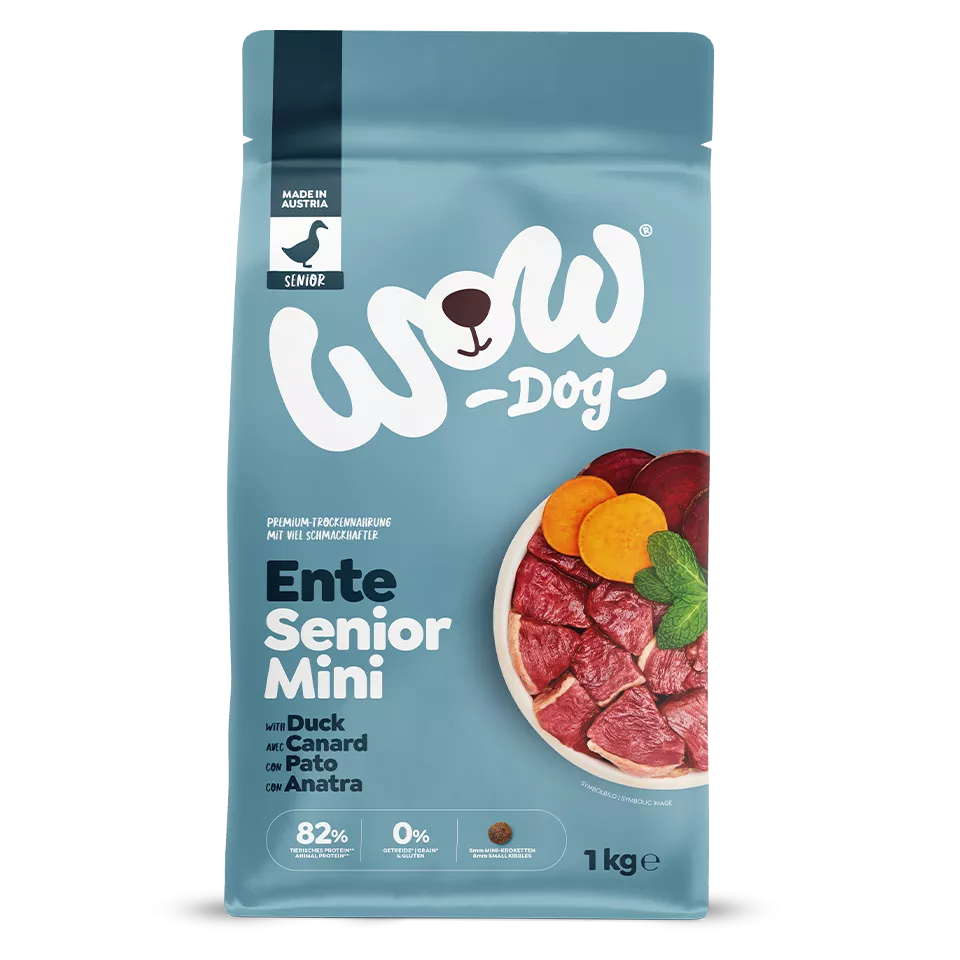 WOW DOG TROCKEN Minis SENIOR Ente | 1 kg
