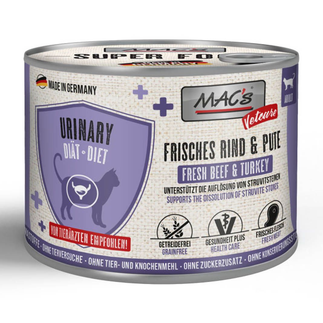 MAC's - Cat - Vetcare Urinary Rind + Pute | 6 x 200 g