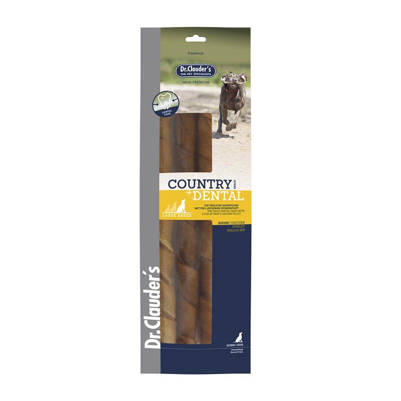Dr. Clauder's Country Dental Snack Huhn - Large Breed | 8 x 315 g