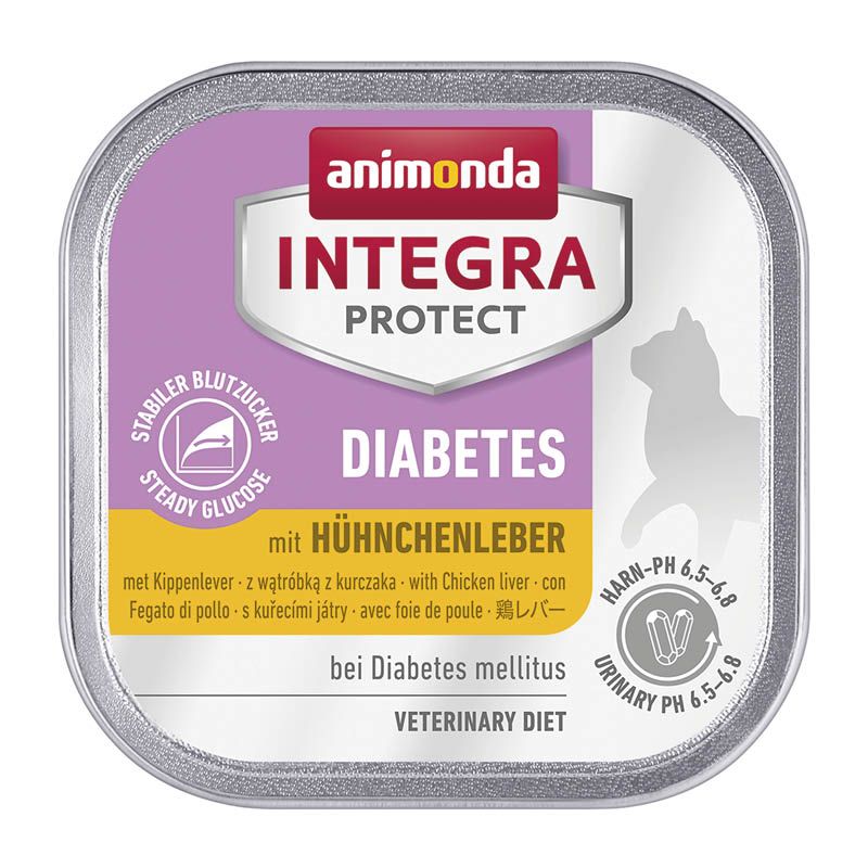 animonda INTEGRA PROTECT - Schale - Diabetes - mit Hühnchenleber | 16 x 100 g