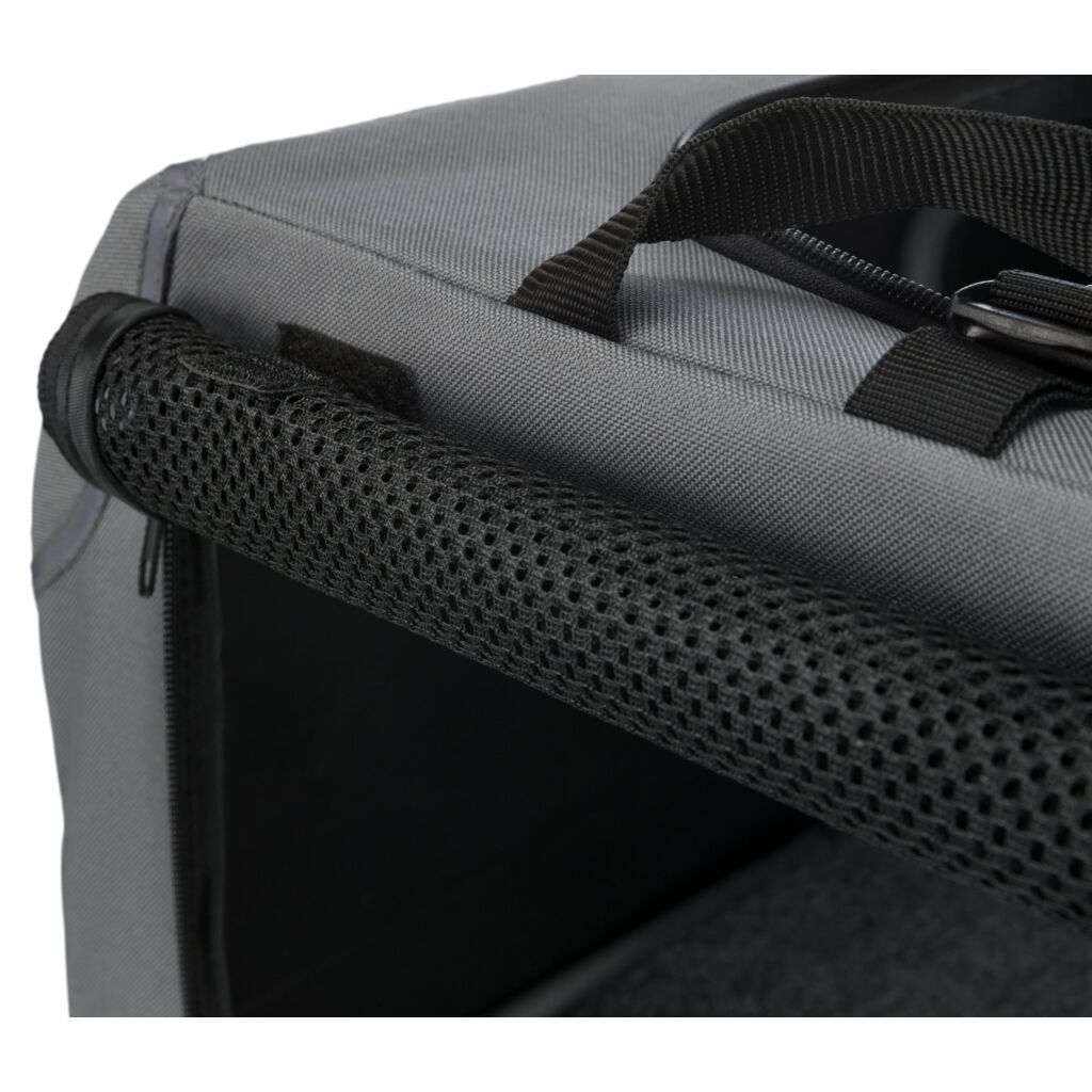 TRIXIE Hundebox Easy, grau | XS–S: 50 x 33 x 36 cm
