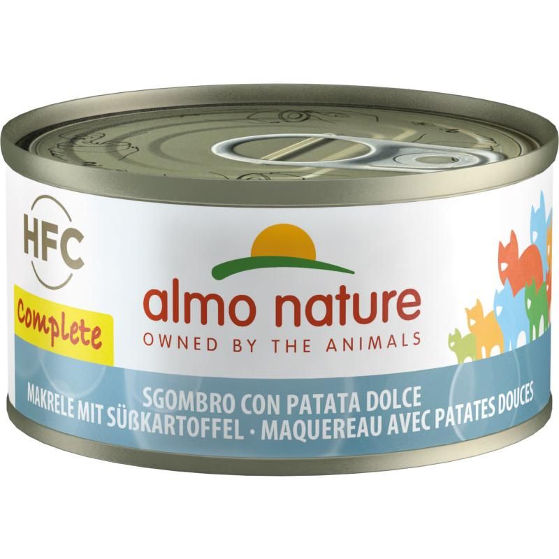 Almo Nature HFC COMPLETE - Makrele mit Süsskartoffel | 24 x 70 g