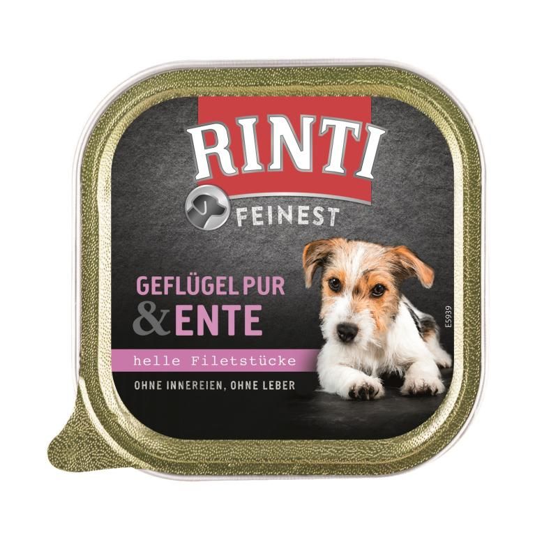 Rinti Feinest Geflügel Pur mit Ente | 11 x 150 g