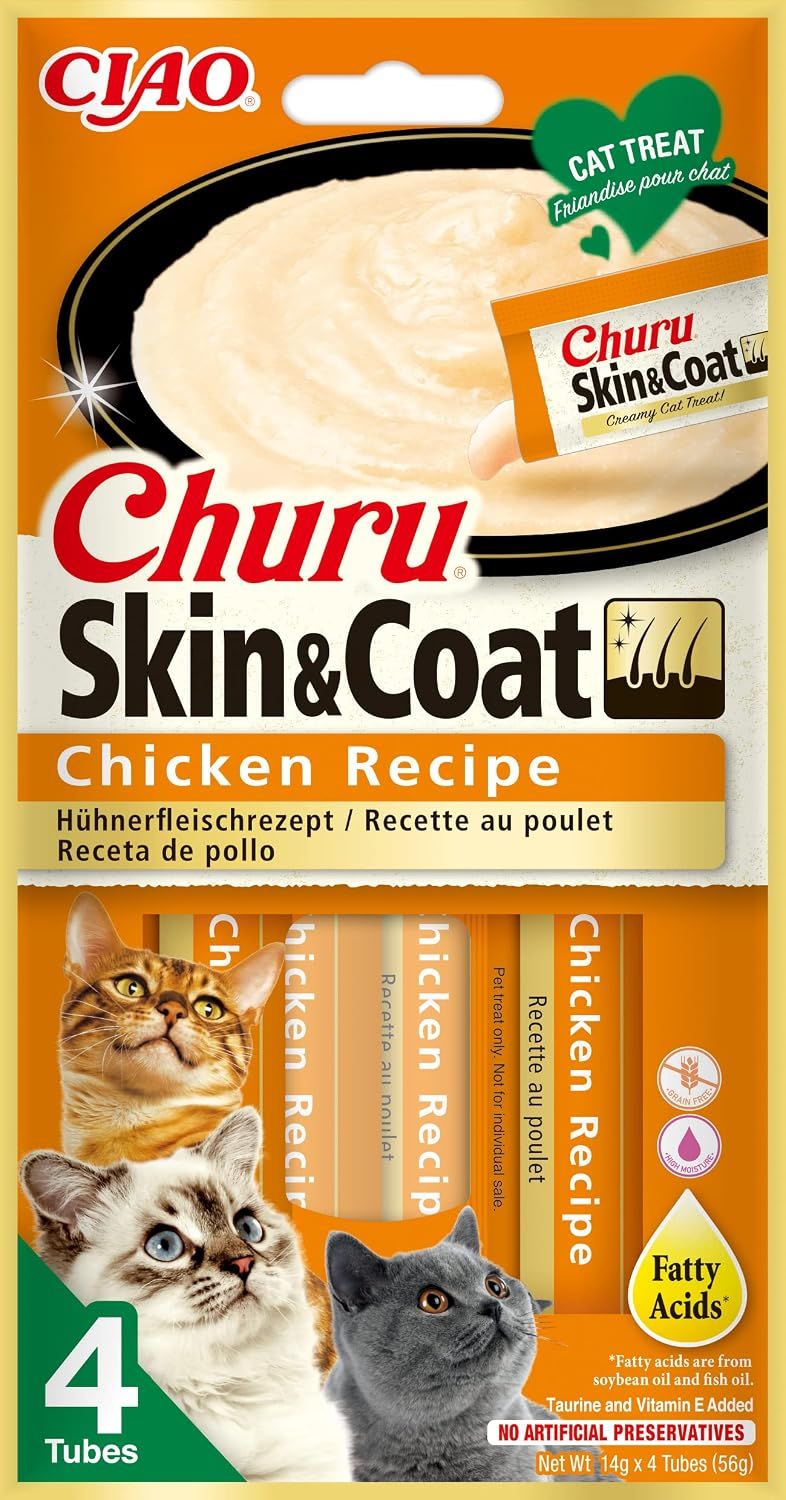 INABA Cat Churu Functional Skin & Coat Huhn
