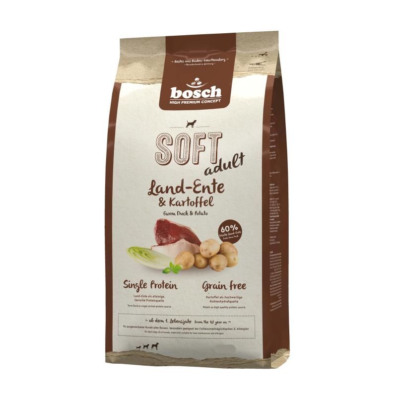Bosch HPC Soft/Plus Adult Land-Ente & Kartoffel | 2 x 12,5 kg