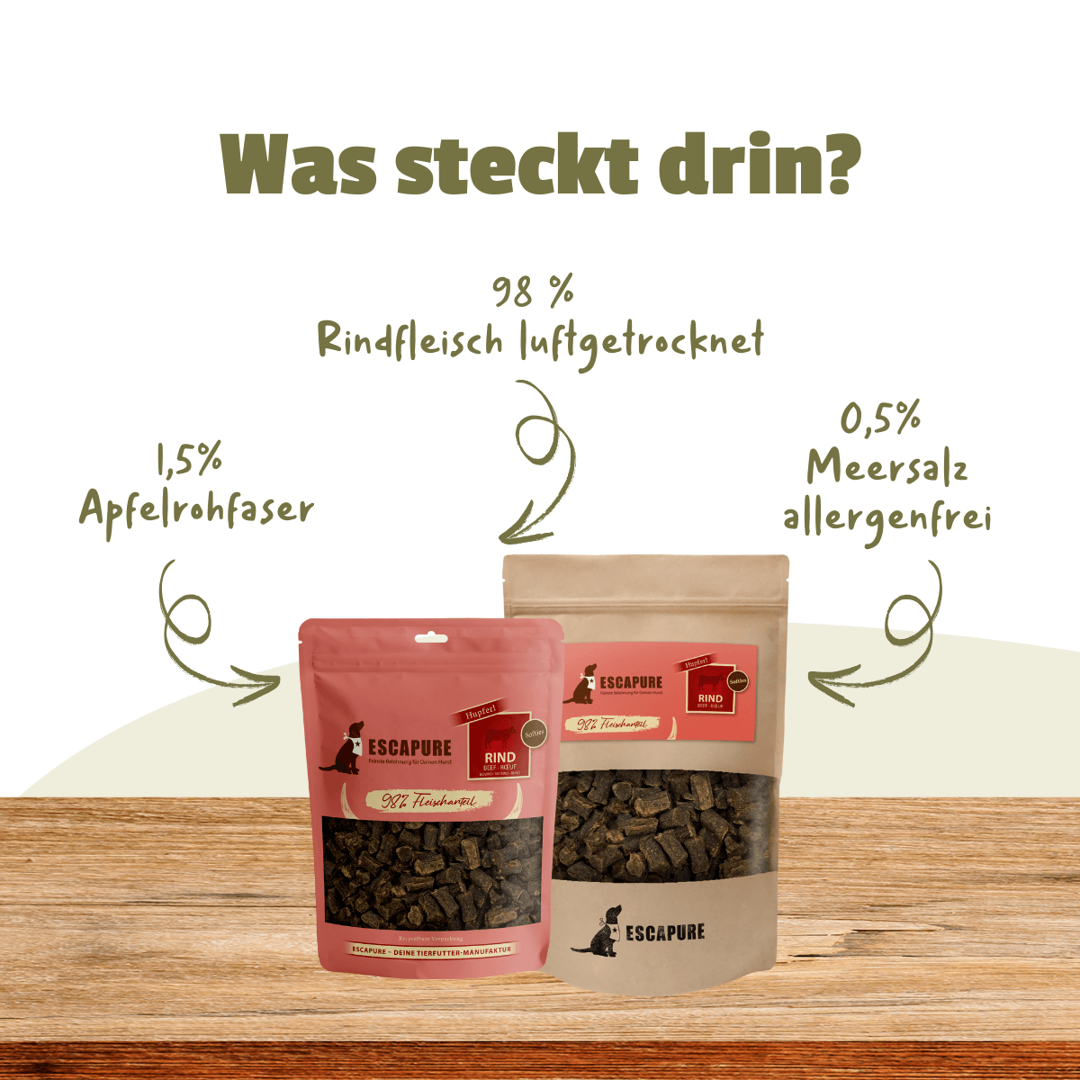 Escapure Hupferl Softies Rind | 150 g