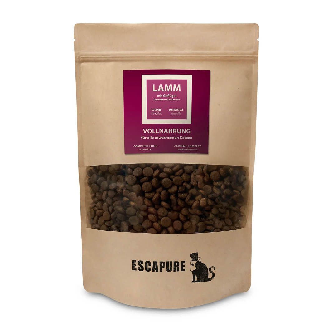 Escapure Cat Trockenfutter Lamm mit Geflügel