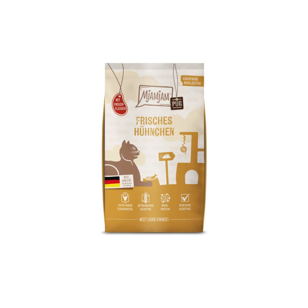 MjAMjAM - Knusprige Mahlzeiten Pur - Frisches Hühnchen | 4 x 1.5 kg