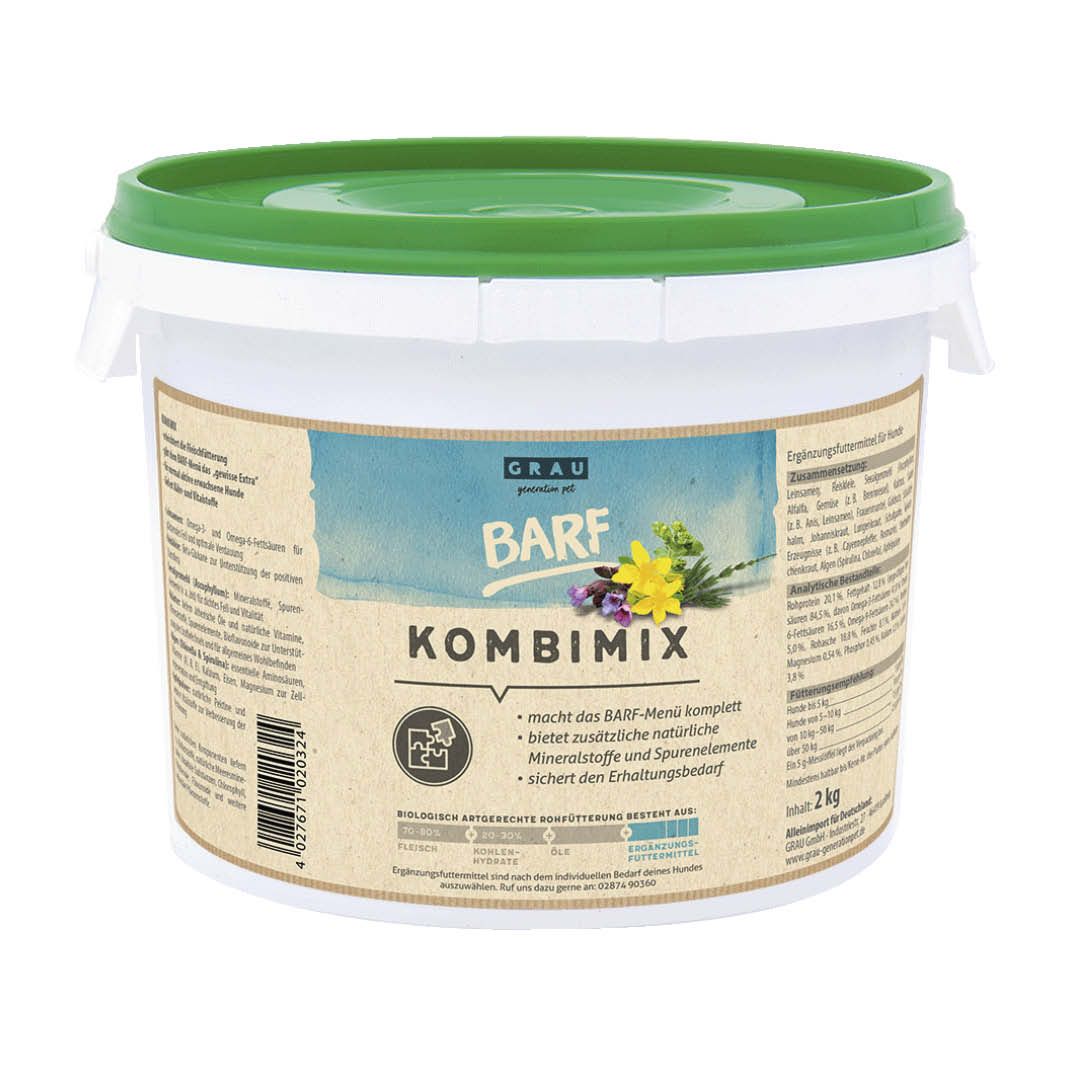 Grau Hund BARF-KombiMix