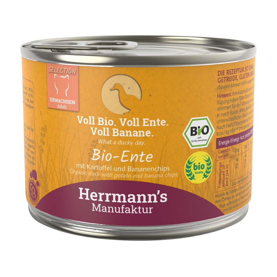 Herrmanns Selection Cat - Kaninchen und Käse | 12 x 200 g