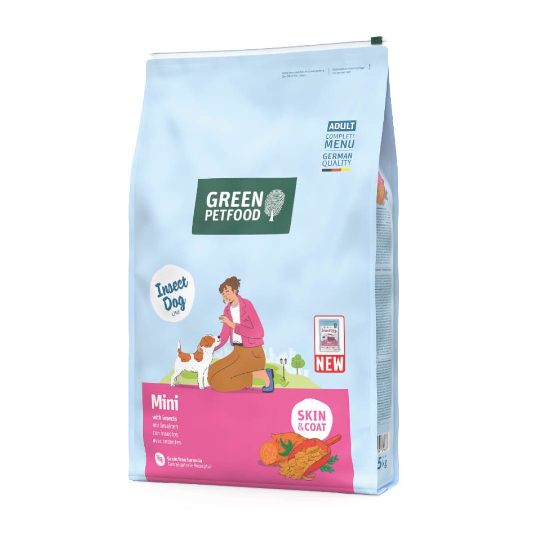 Green Petfood Mini with Insects | 2 x 7,5 kg