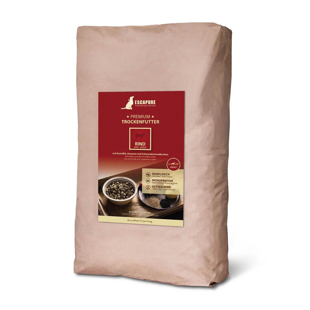 Escapure Trockenfutter Rind | 12 kg