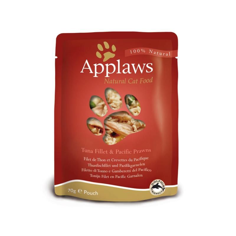 Applaws Pouch Thunfischfilets & Garnelen | 12 x 70 g