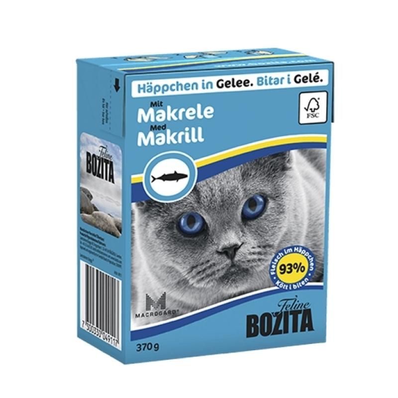 Bozita Cat Häppchen in Gelee mit Makrele | 6 x 370 g