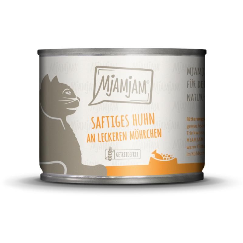 MjAMjAM Cat - Saftiges Huhn an leckeren Möhrchen | 6 x 200 g
