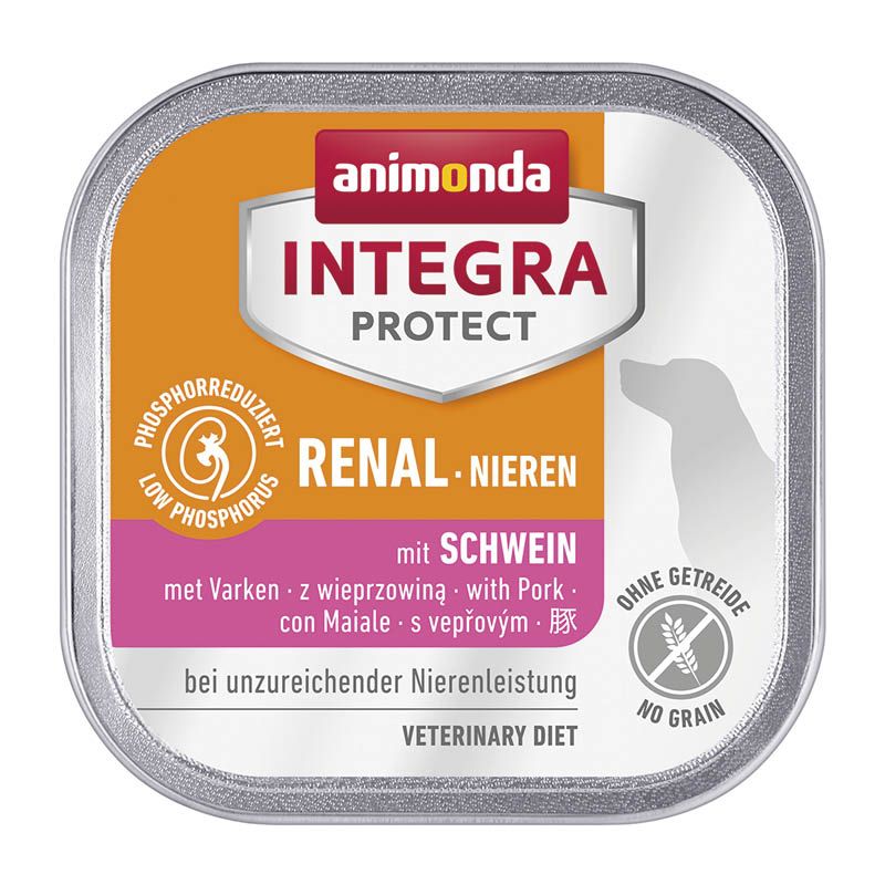 animonda INTEGRA PROTECT - Schale - Adult - Renal - mit Schwein | 11 x 150 g