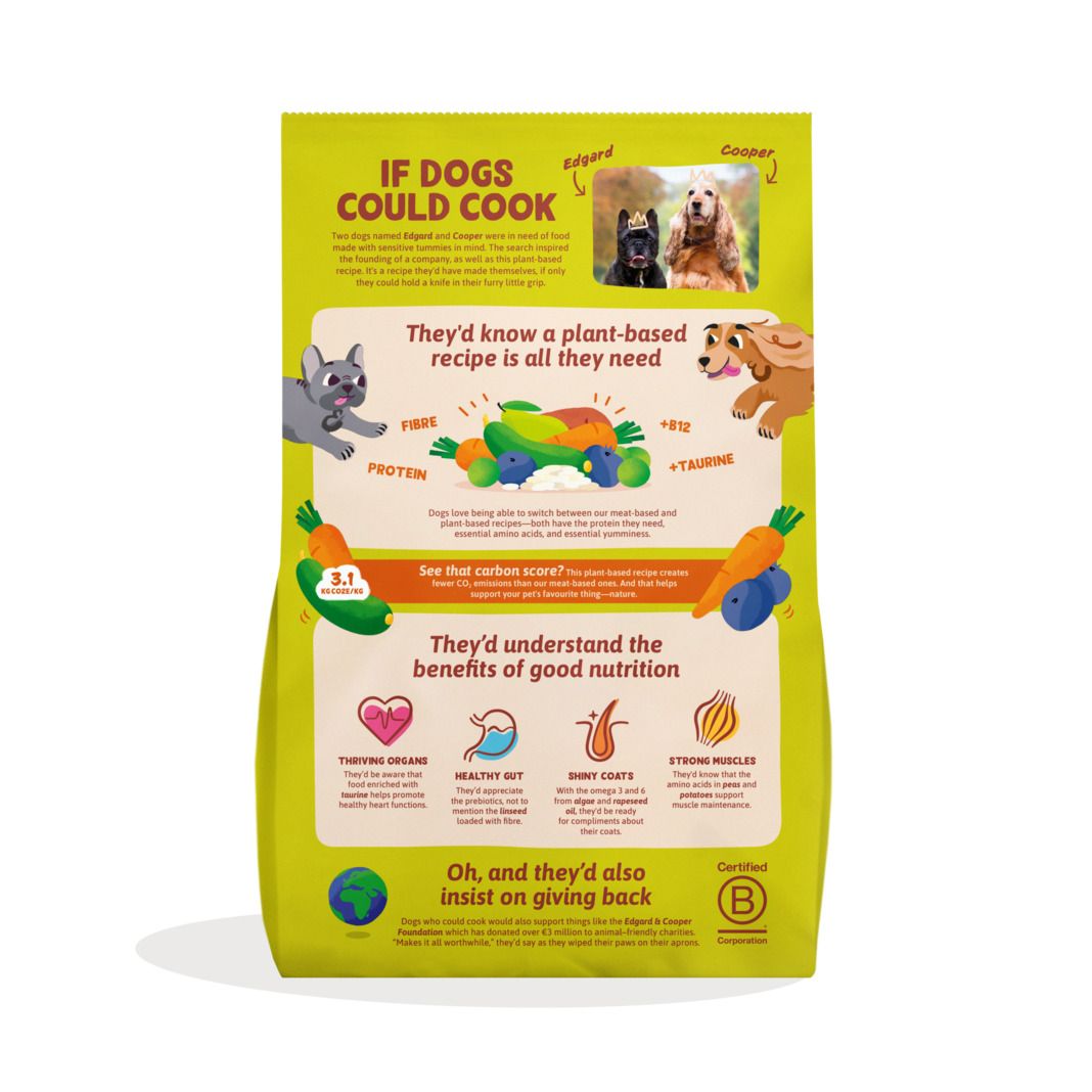Edgard & Cooper Adult - Pflanzenbasiert mit Karotten und Zucchini | 2 x 7 kg