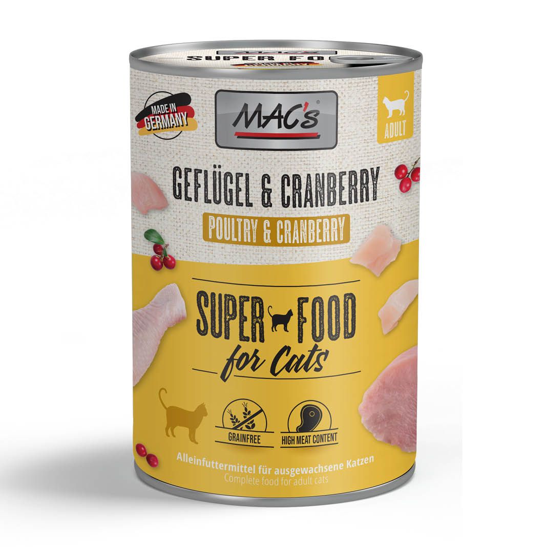 MAC's - Cat - Geflügel & Cranberry | 6 x 400 g