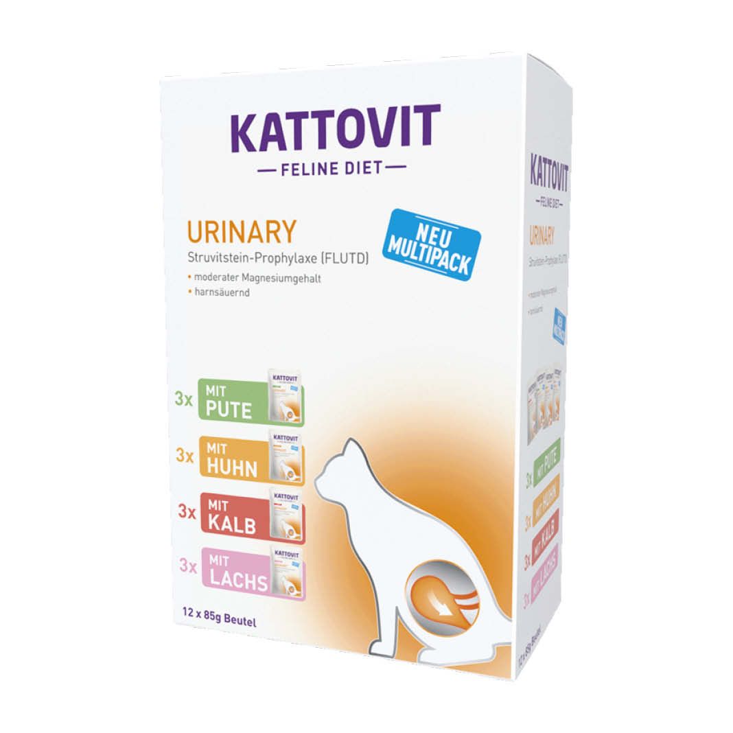 Kattovit Feline Diets - Pouch - Urinary Multipack | 12 x 85 g