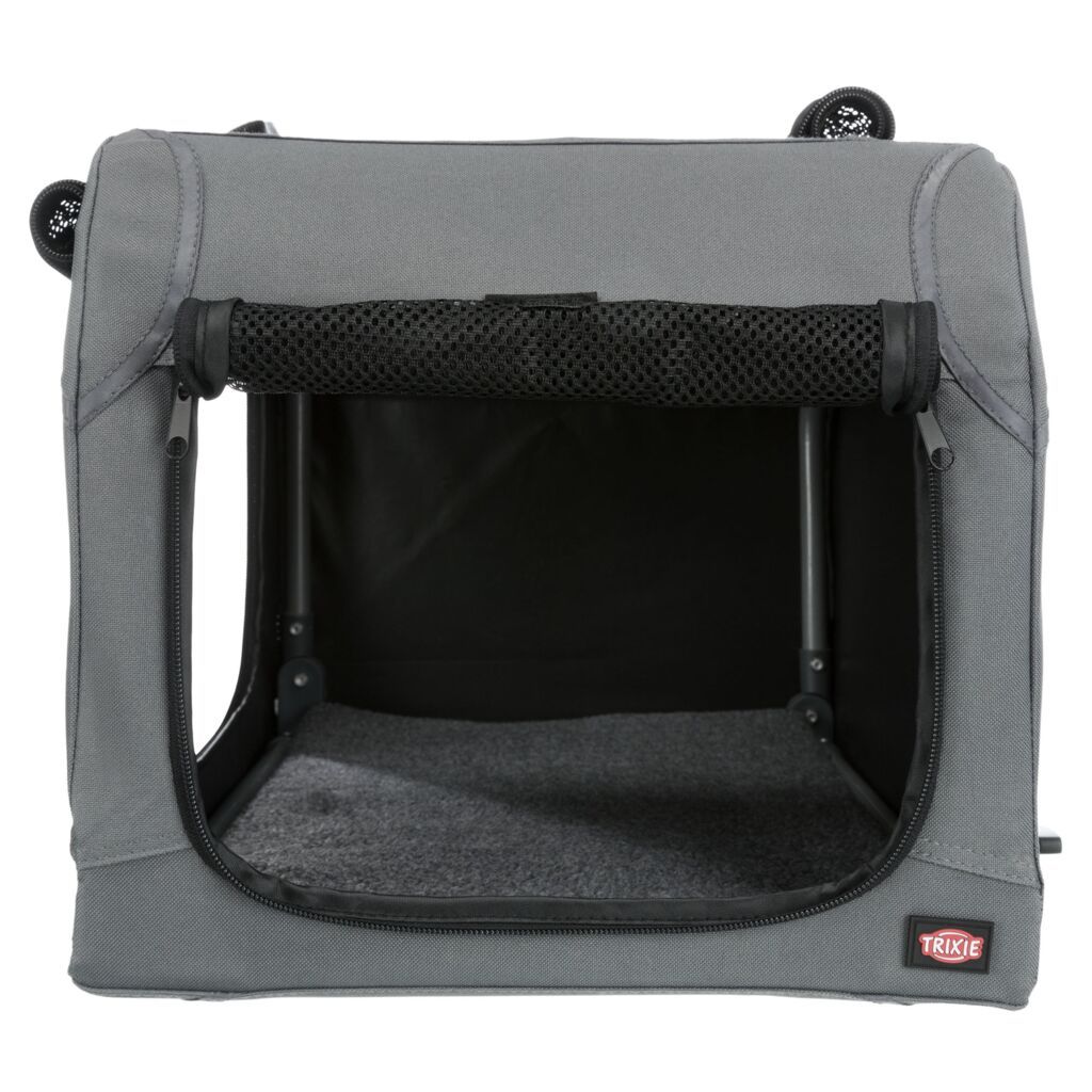 TRIXIE Hundebox Easy, grau | XS–S: 50 x 33 x 36 cm