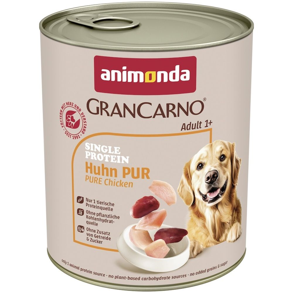 animonda GranCarno - Dose - Adult - Single Protein - Huhn pur | 6 x 800 g