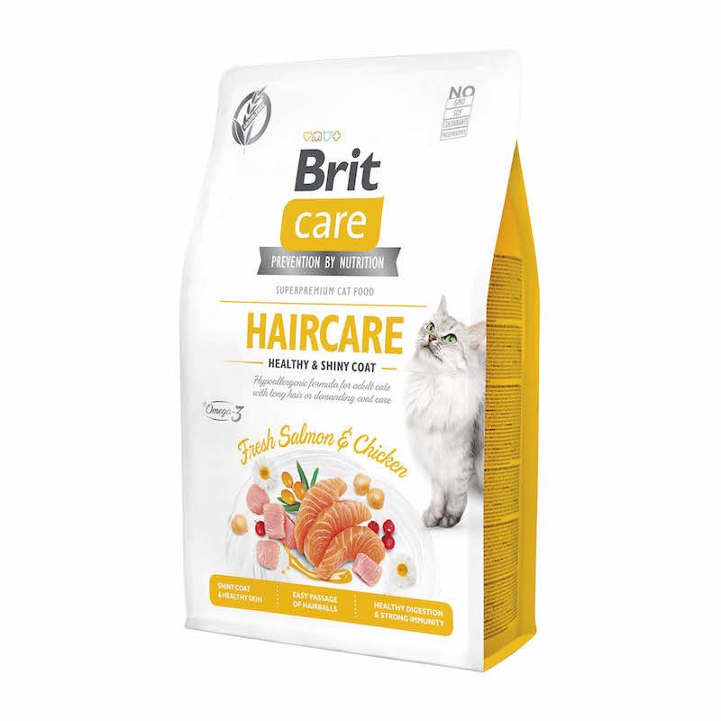 Brit Care - Cat - Getreidefrei - Fellpflege - Gesundes & glänzendes Fell | 2 kg