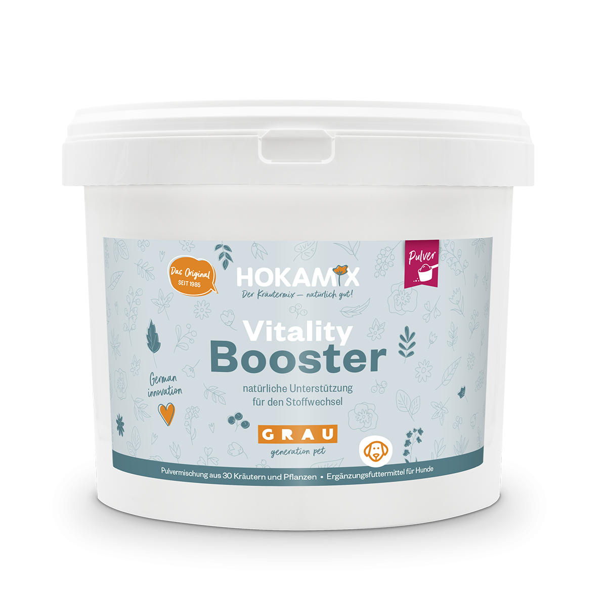 Grau Hund Hokamix30 Classic Pulver | 2 x 10 kg