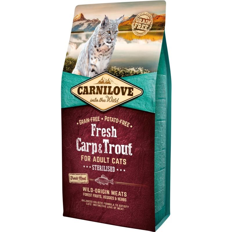 Carnilove Cat Adult Fresh - Karpfen & Forelle - Sterilisiert