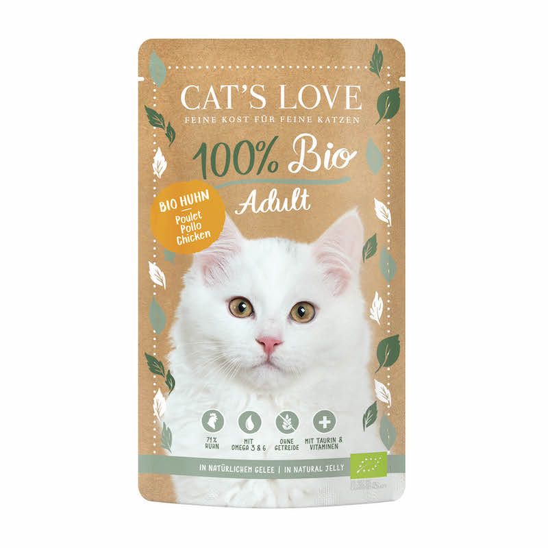 CAT'S LOVE ADULT BIO Huhn | 6 x 100 g
