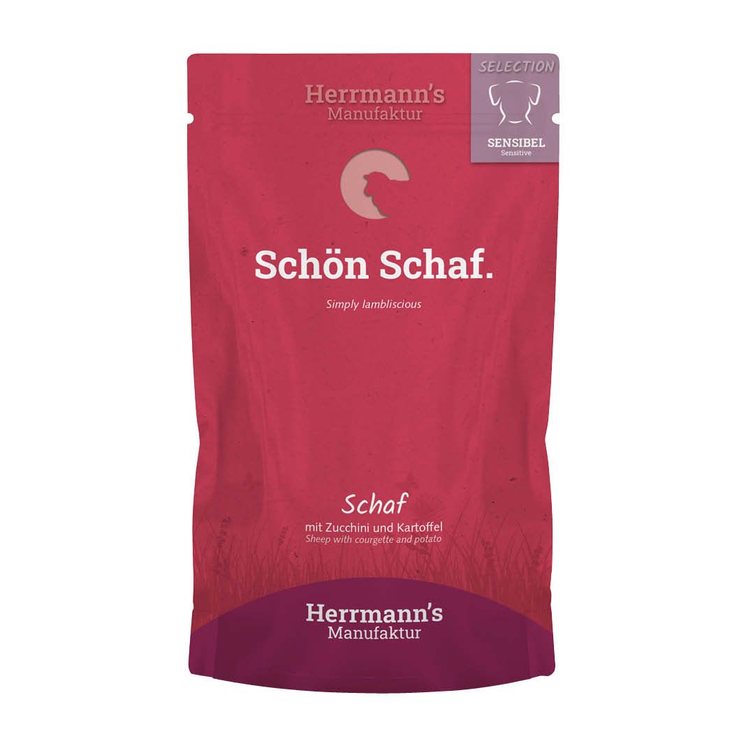 Herrmanns Selection - Sensible - Schaf mit Zucchini und Kartoffel - Pouch | 14 x 150 g