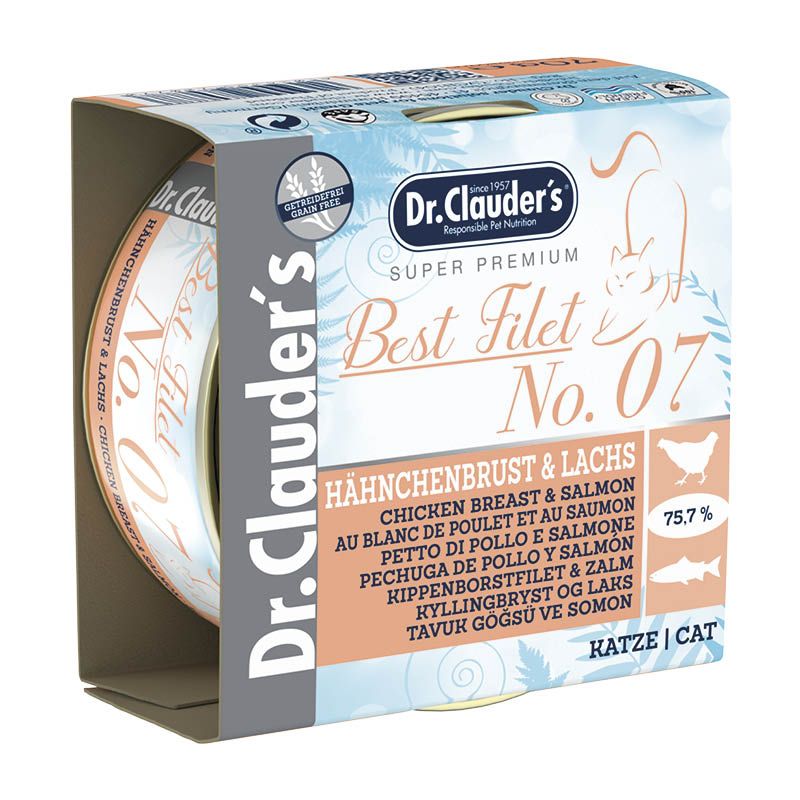 Dr. Clauder's Best Filet Adult No. 05 Thunfisch & Garnelen | 24 x 70 g
