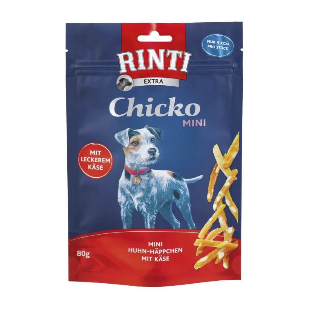Rinti Chicko Mini Käsewürfel Huhn | 80 g
