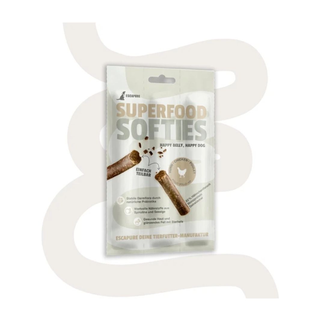 Escapure Superfood Softies Huhn | 25 x 33 g