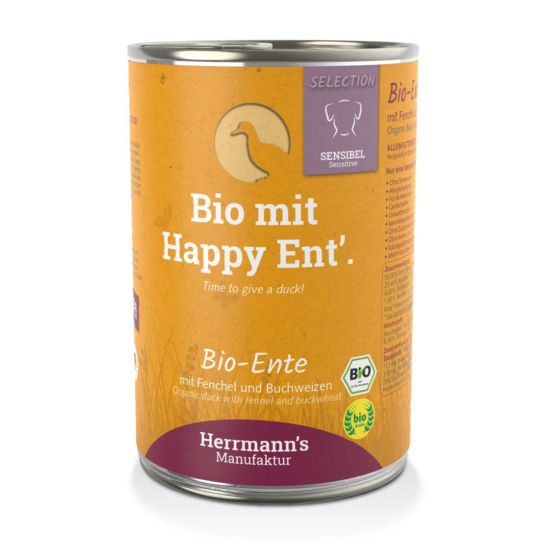 Herrmanns Selection - Sensible - Bio Huhn mit Karotte und Reis | 6 x 800 g
