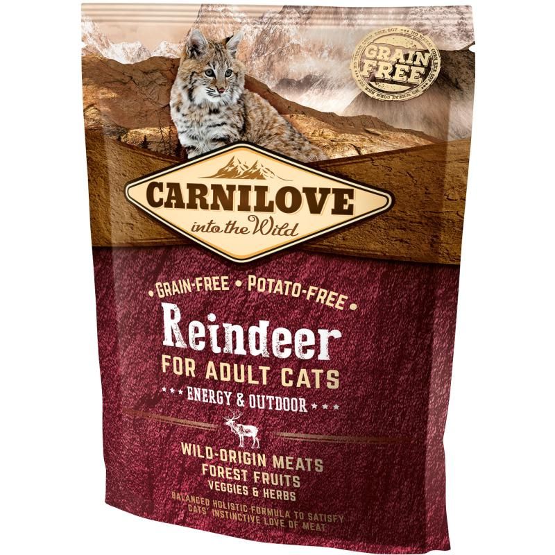 Carnilove Cat Adult - Rentier - Energy & Outdoor | 400 g