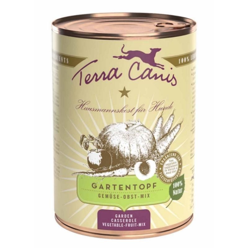 Terra Canis Gartentopf - Gemüse-Obst-Mix | 6 x 400 g