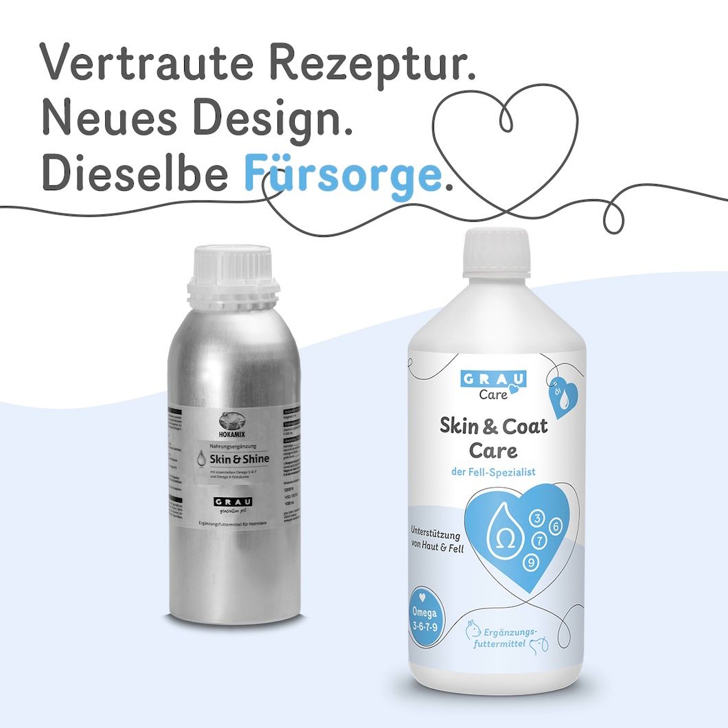 Grau Hund & Katze Hokamix Skin & Shine