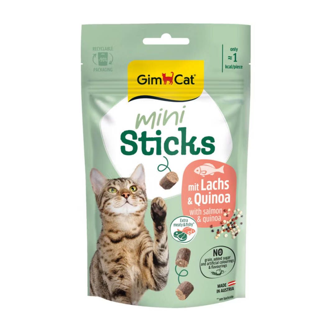 GimCat Mini Sticks Lachs & Quinoa | 12 x 50 g